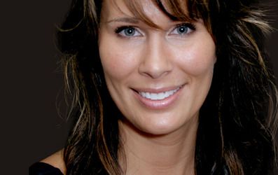 Beautiful woman smiling with very white teeth